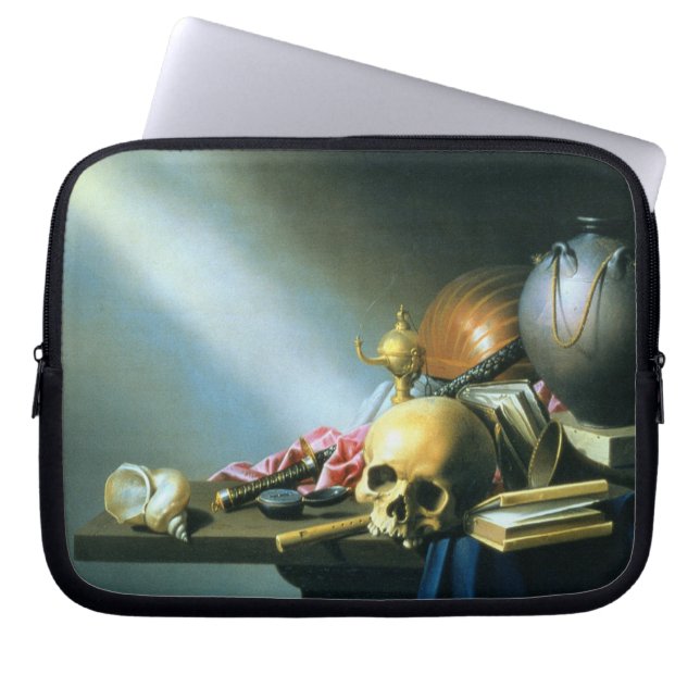 Still Life: An Allegory of the Vanities of Human L Laptop Sleeve (Front)