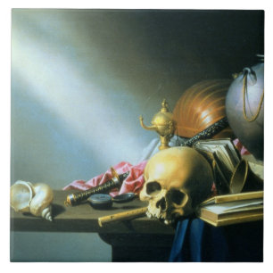 Still Life: An Allegory of the Vanities of Human L Tile