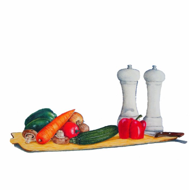 still life art mixed vegatables fridge magnet photo sculpture magnet (Front)