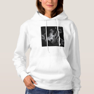Still-life b&W image of a violin Hoodie
