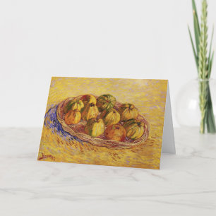 Still Life, Basket of Apples by Vincent van Gogh Card