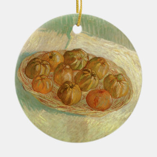 Still Life, Basket of Apples by Vincent van Gogh Ceramic Tree Decoration