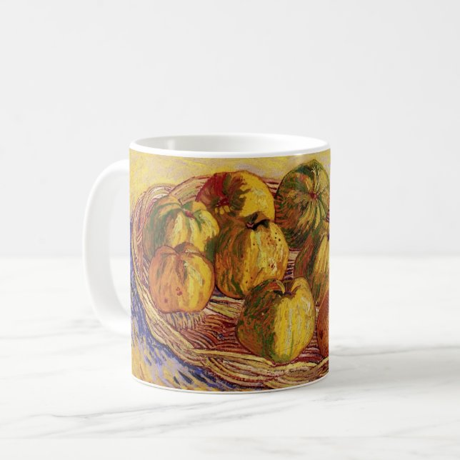 Still Life, Basket of Apples by Vincent van Gogh Coffee Mug (Front Left)