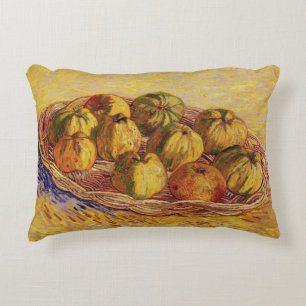 Still Life, Basket of Apples by Vincent van Gogh Decorative Cushion