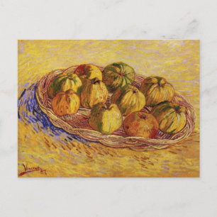 Still Life, Basket of Apples by Vincent van Gogh Postcard