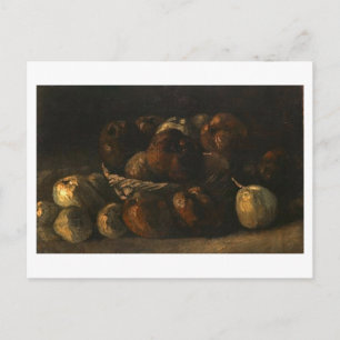 Still Life Basket of Apples, Van Gogh Fine Art Postcard