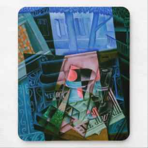 Still Life Before an Open Window by Juan Gris Mouse Mat