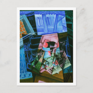 Still Life before an Open Window by Juan Gris Postcard