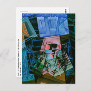Still Life Before an Open Window by Juan Gris Postcard