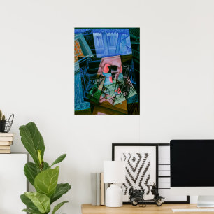 Still Life Before an Open Window by Juan Gris Poster