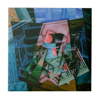 Still Life Before an Open Window by Juan Gris Tile