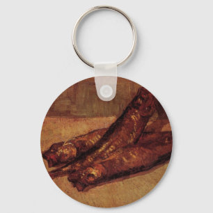 Still Life Bloaters and Garlic by Vincent van Gogh Key Ring