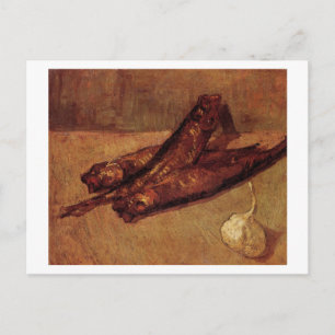 Still Life Bloaters and Garlic, Van Gogh Fine Art Postcard