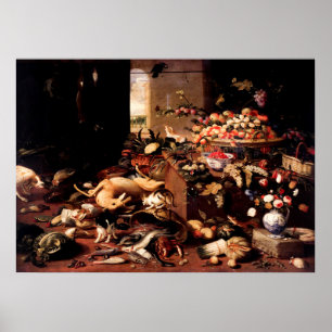 Still Life by Jan van Kessel the Elder Poster