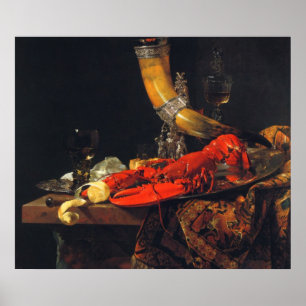 Still life by Willem Kalf Poster