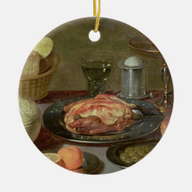 Still Life Ceramic Tree Decoration (Front)
