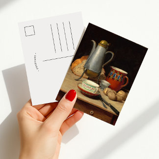 Still Life, Coffee and Potatoes | Albert Anker Postcard