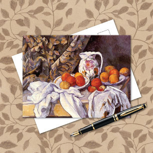 Still Life Curtain Pitcher Paul Cézanne Postcard