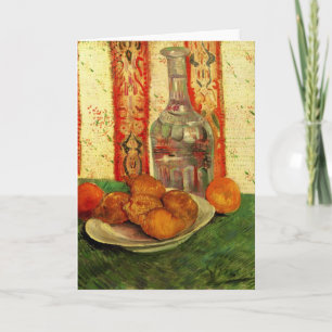 Still Life Decanter and Lemons by Vincent van Gogh Card