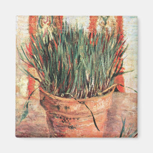 Still Life Flowerpot w Chives by Vincent van Gogh Magnet