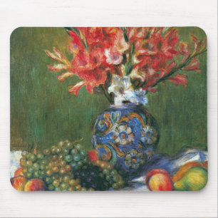 Still Life Flowers and Fruit by Pierre Renoir Mouse Mat