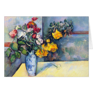 Still Life Flowers in a Vase By Paul Cezanne