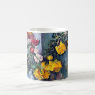 Still Life Flowers in a Vase By Paul Cezanne Coffee Mug