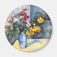 Still Life Flowers in a Vase By Paul Cezanne