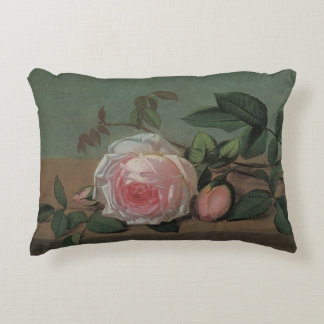 Still Life Flowers on a Ledge by Otto Ottesen Decorative Cushion