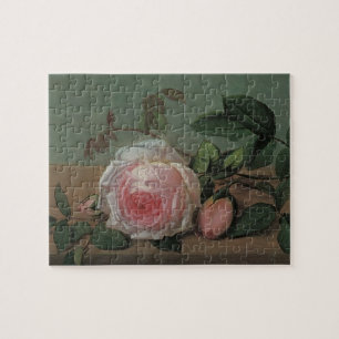 Still Life Flowers on a Ledge by Otto Ottesen Jigsaw Puzzle
