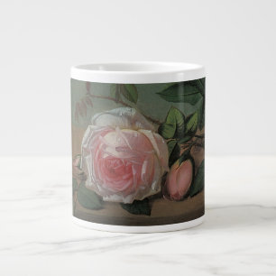 Still Life Flowers on a Ledge by Otto Ottesen Large Coffee Mug