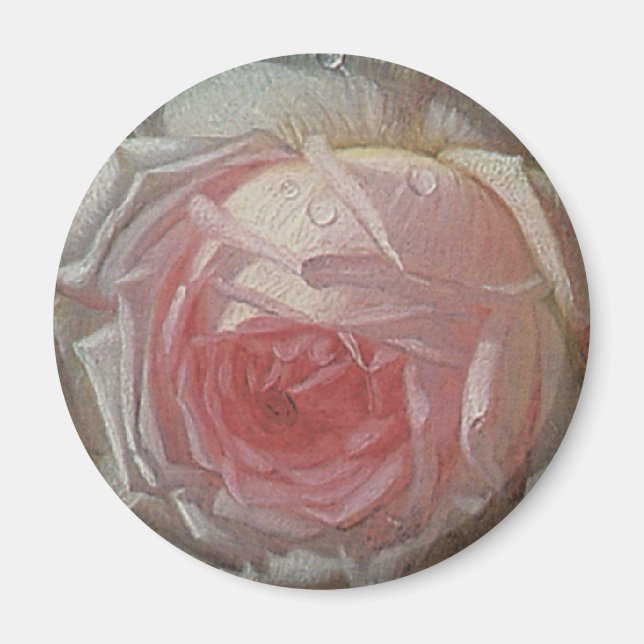 Still Life Flowers on a Ledge by Otto Ottesen Magnet (Front)