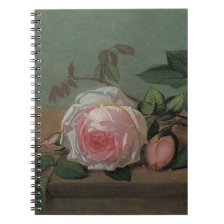 Still Life Flowers on a Ledge by Otto Ottesen Notebook