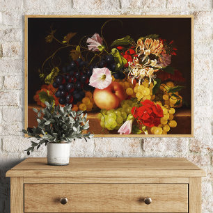 Still Life Fruit and Flowers by Adelheid Dietrich Photo Print