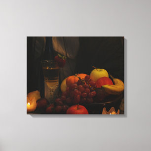 Still Life /Fruit And Wine Canvas Print