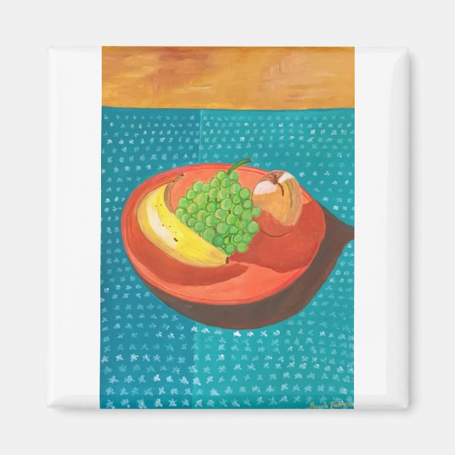 Still Life- Fruit on the Plate Magnet (Front)