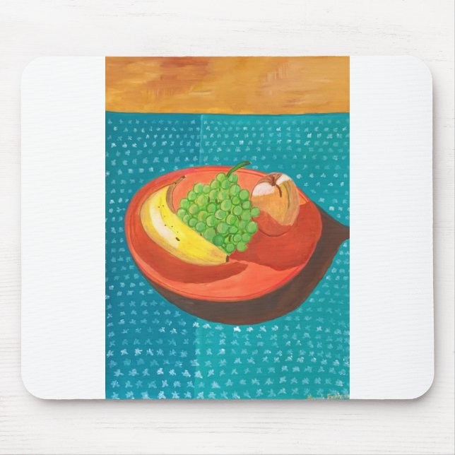 Still Life- Fruit on the Plate Mouse Mat (Front)