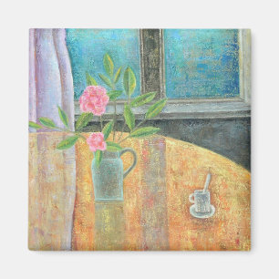 Still Life in Window with Camellia 2012 Magnet
