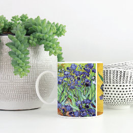 Still Life Irises Floral Van Gogh Coffee Mug