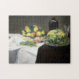 Still Life Lemon Peaches by Manet Impressionist Jigsaw Puzzle