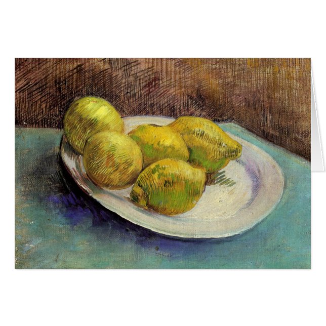Still Life, Lemons on Plate, Van Gogh Fine Art (Front Horizontal)