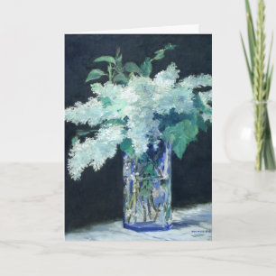 Still Life Lilac Bouquet by Manet Impressionist Card