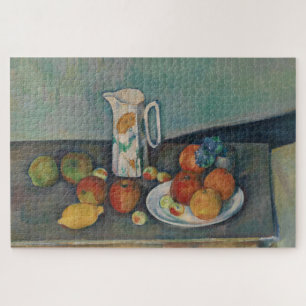 Still Life, Milk Jug and Fruit on a Table, Cezanne Jigsaw Puzzle