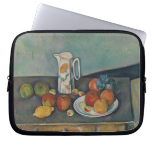 Still Life, Milk Jug and Fruit on a Table, Cezanne Laptop Sleeve