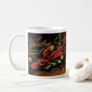 Still Life Mussels and Shrimp by Vincent van Gogh Coffee Mug