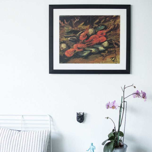 Still Life Mussels and Shrimp by Vincent van Gogh Poster (Creator Uploaded)