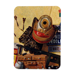 Still Life of Boys Toys Magnet
