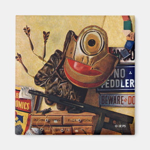 Still Life of Boys Toys Magnet