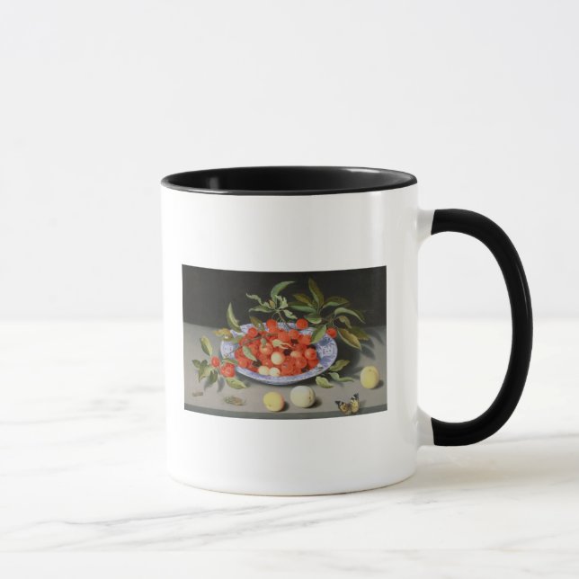 Still Life of Cherries and Peaches Mug (Right)