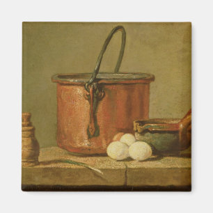 Still Life of Cooking Utensils, Cauldron Magnet